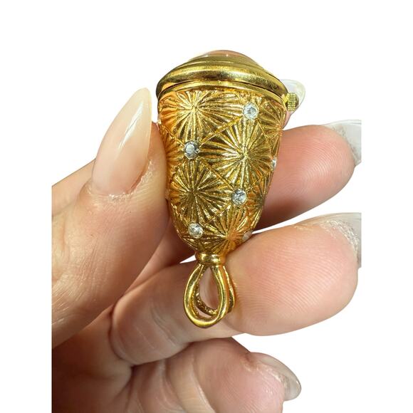 Diane Von Furstenberg DVF‎ Necklace Clock Watch Pendant Gold Starburst Jewelry - Picture 4 of 12